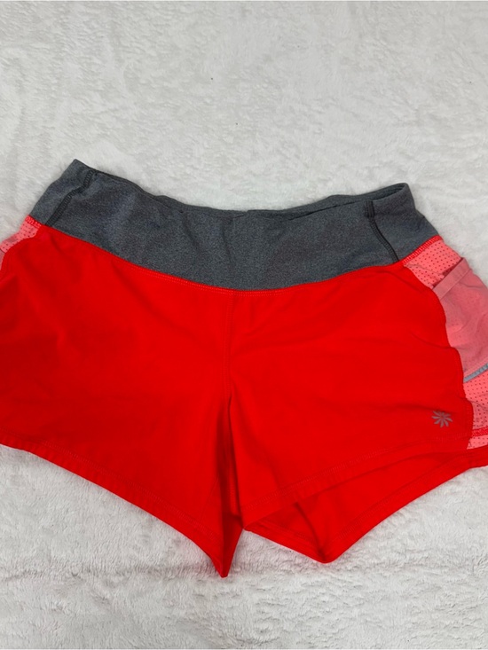 Athleta Pants - Athleta Red Athletic Shorts with Gray Waistband
